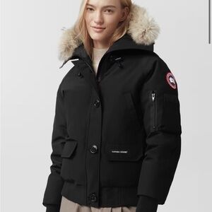 Canada Goose Black Women's Jacket with Fur Hood